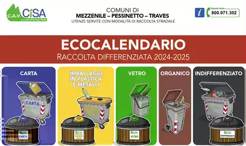 Calendario raccolta rifiuti 2024-2025